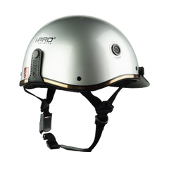 Mũ Bảo Hiểm Nửa Đầu HPPRO HP03 – Màu Bạc Bóng, Chính Hãng – Free Size 54–58cm