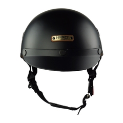 Mũ Bảo Hiểm Nửa Đầu HPPRO HP03 Màu Đen Nhám – Chuẩn Quatest 2, Free Size 54–58cm