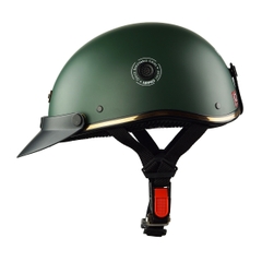 Mũ bảo hiểm nửa đầu HPPRO HP03 – Màu Xanh Lính, chính hãng HPRO, form nhỏ gọn