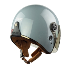 Mũ Bảo Hiểm 3/4 HP04K Có Kính – Màu Xám Xi Măng Bóng, Chính Hãng HPPRO