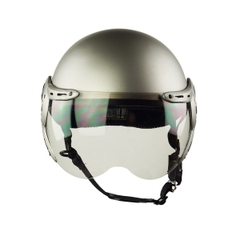 Mũ Bảo Hiểm 3/4 HPRO HP03K – Màu Xám Titanium Nhám, Kính Âm Cao Cấp – Chính Hãng HPRO