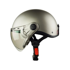 Mũ Bảo Hiểm 3/4 HPRO HP03K – Màu Xám Titanium Nhám, Kính Âm Cao Cấp – Chính Hãng HPRO