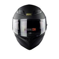 Mũ bảo hiểm Fullface ROC 05 Nhám Size M – Nhựa ABS cao cấp, 2 kính chống tia UV