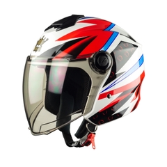 Mũ Bảo Hiểm 3/4 Royal XH01 Màu Dragonboy Chính Hãng
