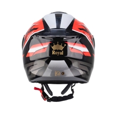 Mũ bảo hiểm 3/4 đầu Royal XH01 tem Racing đỏ – Chính hãng, Chuẩn CR Việt Nam, Freeship toàn quốc