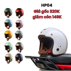 Mũ Bảo Hiểm 3/4 HP04 Chính Hãng - Flash Sale