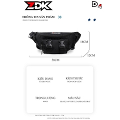 Túi Đeo Chéo, Đeo Hông ZDK D4 - Gọn Nhẹ, Thời Trang, Tiện Dụng