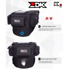 Túi Treo Đầu Xe Máy ZDK K3 Đựng Điện Thoại, Cảm Ứng Mượt, Ngăn Rộng 10L, Có Cổng Sạc