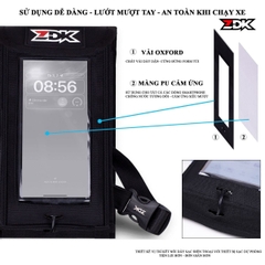 Túi Mini Treo Đầu Xe Máy ZDK K1 | Túi Đựng Điện Thoại Cảm Ứng – Vải Oxford Cao Cấp