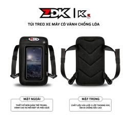 Túi treo đầu xe máy ZDK K5 chống lóa - đựng điện thoại 6.7 inch, chống nước nhẹ, cảm ứng mượt