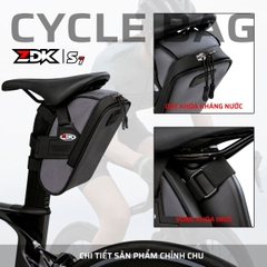 Túi Treo Yên Xe Đạp ZDK S7 Chính Hãng – 2L Dung Tích Rộng, Chống Nước, 4 Điểm Velcro Cố Định Siêu Chắc