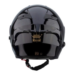 Mũ Bảo Hiểm 3/4 Royal M979 2 Kính Màu Đen Bóng Chính Hãng | Tiện Lợi Đi Ngày Đêm, An Toàn Cao Cấp