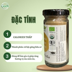 Bột gừng - Bột Quế - Bột Nghệ hữu cơ 30g LumLum - Organic Ginger Powder