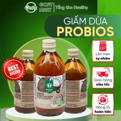 Giấm Dừa Hữu Cơ Có Giấm Cái 500ml ProBios Organic Coconut Vinegar With The Mother