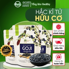 Hắc kỷ tử (kỷ tử đen) hoang dã black goji berry Gofit Mart 200g, Hắc kỉ tử (kỉ tử đen) Organic life