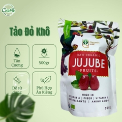 Táo đỏ hữu cơ Organic Life Dried Jujube 500g