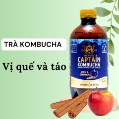 Gutsy Captain - Trà Kombuca hữu cơ, chai 400ML, tốt cho hệ tiêu hoá và làn da - Chính Ngạch Từ Bồ Đào Nha