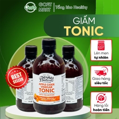 Barnes - Giấm Táo Mật Ong Manuka chai 500ML Barnes Naturals Manuka, Tonic, Hữu Cơ