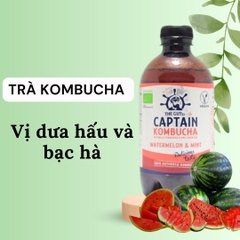 Gutsy Captain - Trà Kombuca hữu cơ, chai 400ML, tốt cho hệ tiêu hoá và làn da - Chính Ngạch Từ Bồ Đào Nha
