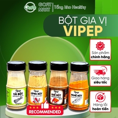 Bộ Sản Phẩm Gia Vị VIPEP - Gừng- Sả - Quế - Nghệ