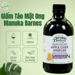 Giấm Táo Hữu Cơ Barnes Naturals 500ml