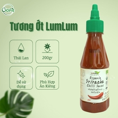 LumLum - Tương ớt hữu cơ Sriracha LumLum chai 250ML, xuất xứ Thái Lan