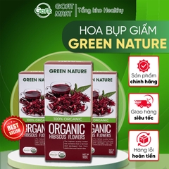 Trà Hoa Bụp Giấm/ Hoa Cúc La Mã nguyên bông hữu cơ Green Nature 100g