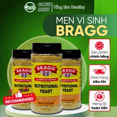 MEN DINH DƯỠNG BRAGG-NUTRITIONAL YEAST SEASONING Mỹ