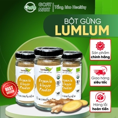 Bột gừng - Bột Quế - Bột Nghệ hữu cơ 30g LumLum - Organic Ginger Powder