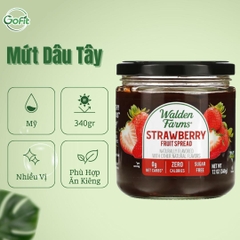 Mứt trái cây Walden Farm hũ 340gr, Fruit Spread