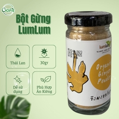 Bột gừng - Bột Quế - Bột Nghệ hữu cơ 30g LumLum - Organic Ginger Powder