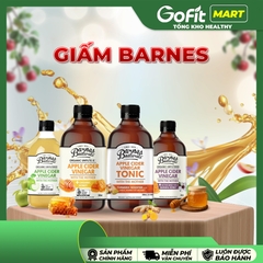 [BARNES] Giấm Táo/ Giấm Táo Mật Ong Hữu Cơ Barnes Naturals 500ml