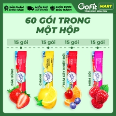 [GIÁ TỐT] Bột Trái Cây Crystal Light 60 Gói – 4 Vị Chanh, Cam, Cherry, Phúc Bồn Tử