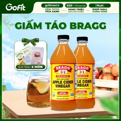 [CHÍNH HÃNG - 4 QUÀ] Giấm Táo Hữu Cơ Bragg/Milano Có Giấm Cái 473ml, 946ml