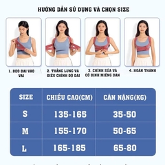 COMBO Dây kéo 6 ống tập cơ bụng và đai chống gù lưng bảo vệ vòng 1, định hình khi tập yoga, gym