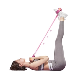 COMBO Dây kéo 6 ống tập cơ bụng và đai chống gù lưng bảo vệ vòng 1, định hình khi tập yoga, gym