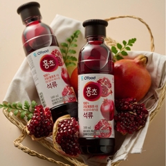 [COMBO CỰC HỜI] GIẤM LỰU/ MÂM XÔI HONGCHO hữu cơ O'food Hàn quốc 500ml