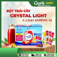 Crystal Light - Bột Trái Cây 4 Gói Vị Bất Kì, Chua, Ngọt, Vị Chanh
