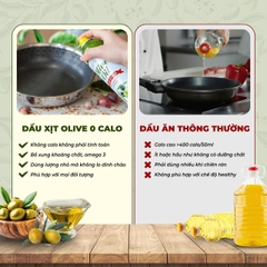 Dầu Ăn Dạng Xịt, Dầu Pam, Olive, Gofit Mart