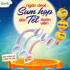 Dây Kháng Lực 6 Ống Tai Gấu - Tập Gym Yoga Thể Lực, Tập Tay, Mở Vai, Tập Mông Đa Năng