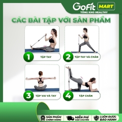 Dây Kháng Lực Số 8 Tập Gym Yoga - Dụng Cụ Tập Tay Vai Thon Gọn, Săn Chắc Tại Nhà
