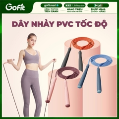 Dây Nhảy Tốc Độ Đường Kính 6mm Chất Liệu PVC Đặc, Dây Nhảy Thể Dục Boxing Tập Gym