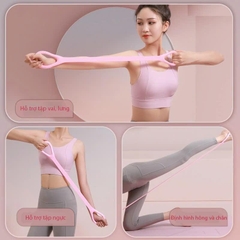 DÂY SỐ 8 SILICON CAO CẤP- Kéo Kháng Lực Đàn Hồi Tập Gym Yoga Mở Vai, Thể Lực, Tập Tay, Mông Đa Năng