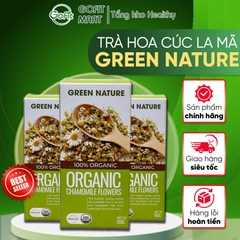 Trà Hoa Bụp Giấm/ Hoa Cúc La Mã nguyên bông hữu cơ Green Nature 100g