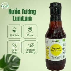 LumLum - Nước tương hữu cơ LumLum chai 200ML, xuất xứ Thái Lan