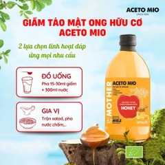 [Giấm cho Newbie] Giấm Lựu/ Giấm Táo Mật Ong/ Giấm Táo Hữu Cơ Có Giấm Cái 500ml Organic