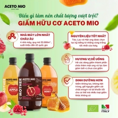 [Giấm cho Newbie] Giấm Lựu/ Giấm Táo Mật Ong/ Giấm Táo Hữu Cơ Có Giấm Cái 500ml Organic