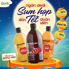 [Giấm cho Newbie] Giấm Lựu/ Giấm Táo Mật Ong/ Giấm Táo Hữu Cơ Có Giấm Cái 500ml Organic