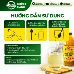 Giấm Táo Hữu Cơ Bragg Có Giấm Mẹ, Giấm táo Organic With The Mother, 437ML, 946ML