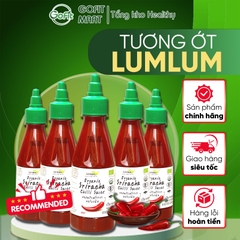 Gofit - Tương Ớt Hữu Cơ Sriracha LumLum Chai 250ML Xuất Xứ Thái Lan Gia Vị Nước Sốt Cho Ẩm Thực Healthy & Chay Mặn